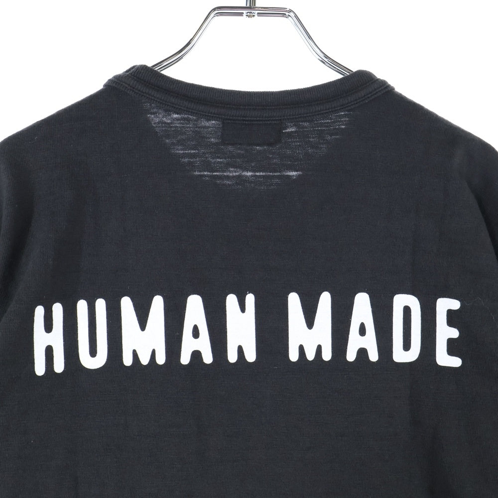 HUMAN MADE(ヒューマンメイド) 25SS GRAPHIC T-SHIRT グラフィックロゴ クルーネック半袖Tシャツ カットソー ブラック HM29TE005