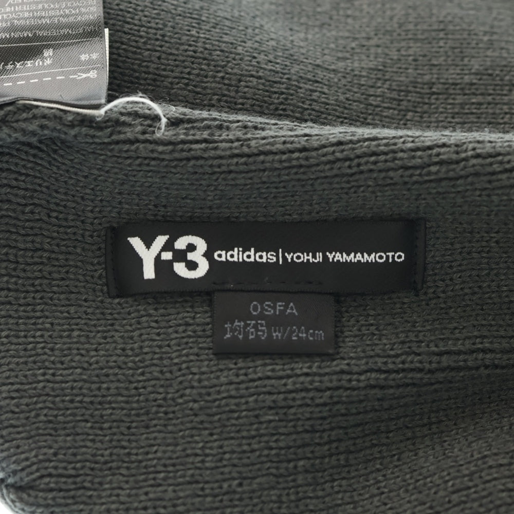 Y-3(ワイスリー) CLASSIC LOGO BEANIE クラシック ロゴ ビーニー ニットキャップ 帽子 グレー CD4761