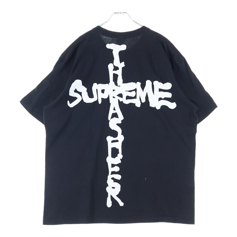 SUPREME(シュプリーム) 24AW ×THRASHER Cross Tee スラッシャー クロス クルーネック半袖Tシャツ カットソー ブラック