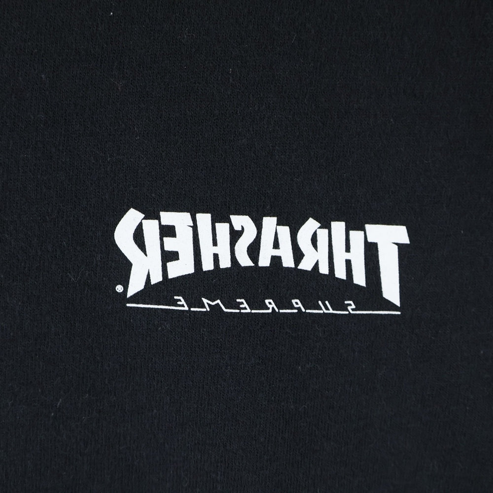 SUPREME(シュプリーム) 24AW ×THRASHER Cross Tee スラッシャー クロス クルーネック半袖Tシャツ カットソー ブラック