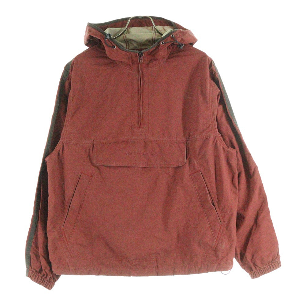 THISISNEVERTHAT(ディスイズネバーザット) ANORAK JACKET ロゴ刺繍 ナイロン アノラックジャケット レッド TN243WOWLS06