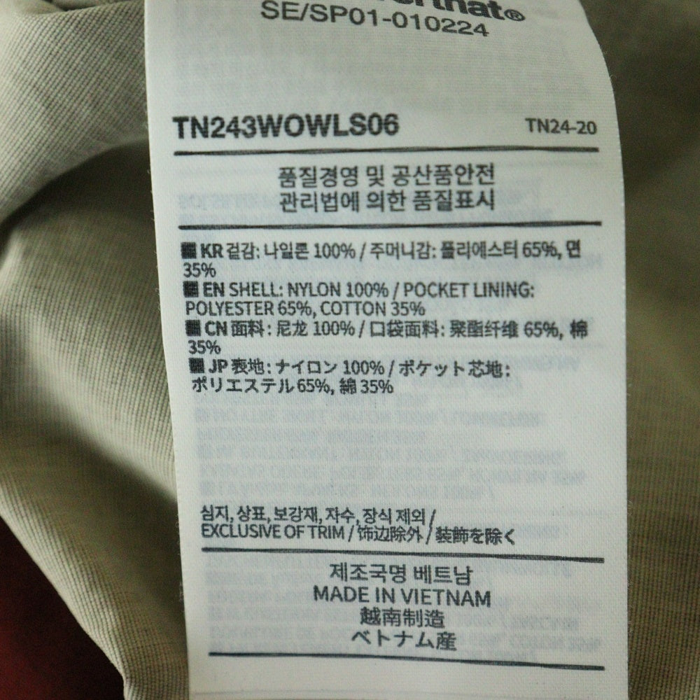 THISISNEVERTHAT(ディスイズネバーザット) ANORAK JACKET ロゴ刺繍 ナイロン アノラックジャケット レッド TN243WOWLS06