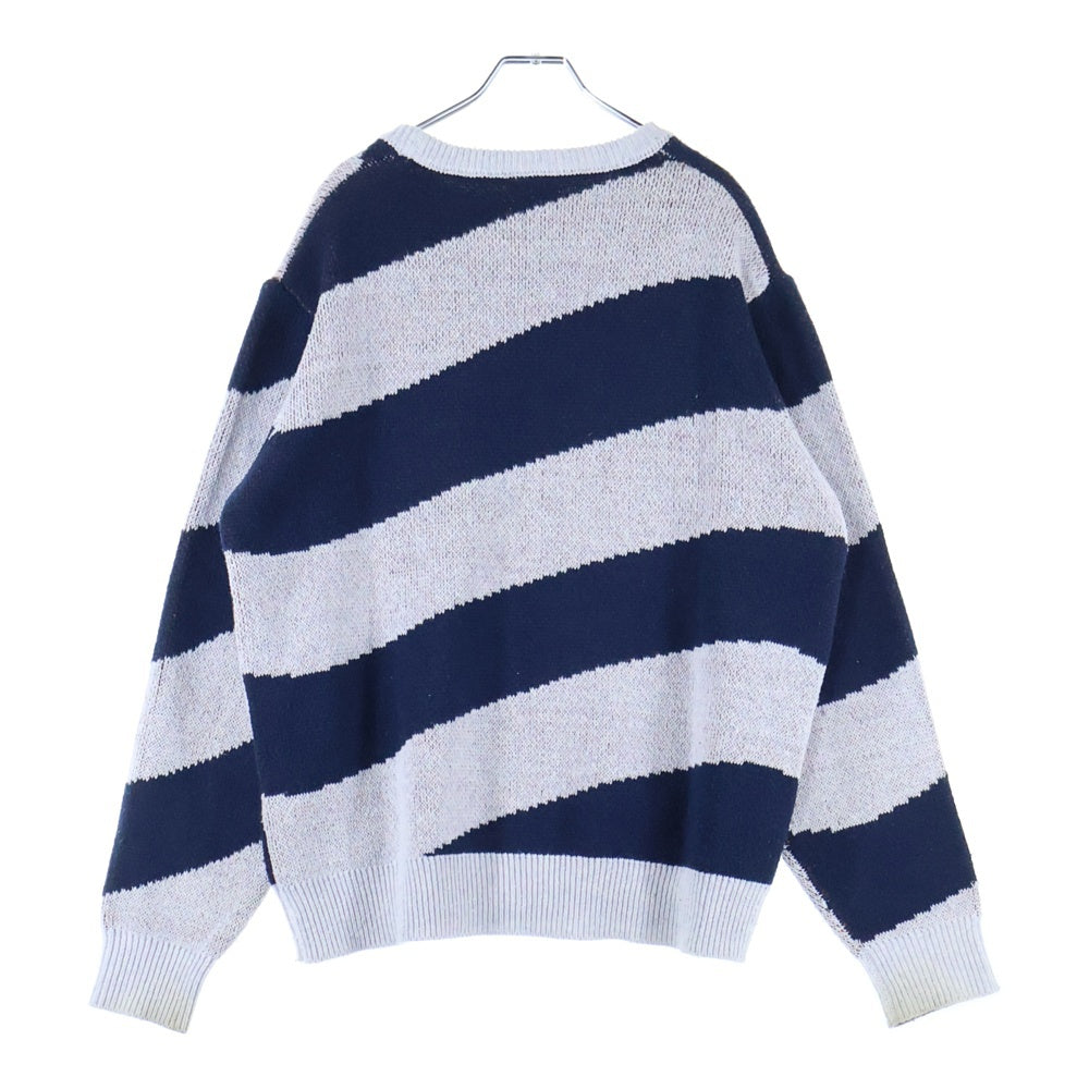 Dime(ダイム) BOVINE WOOL KNIT ボバイン アクリルウールニット セーター ネイビー/グレー