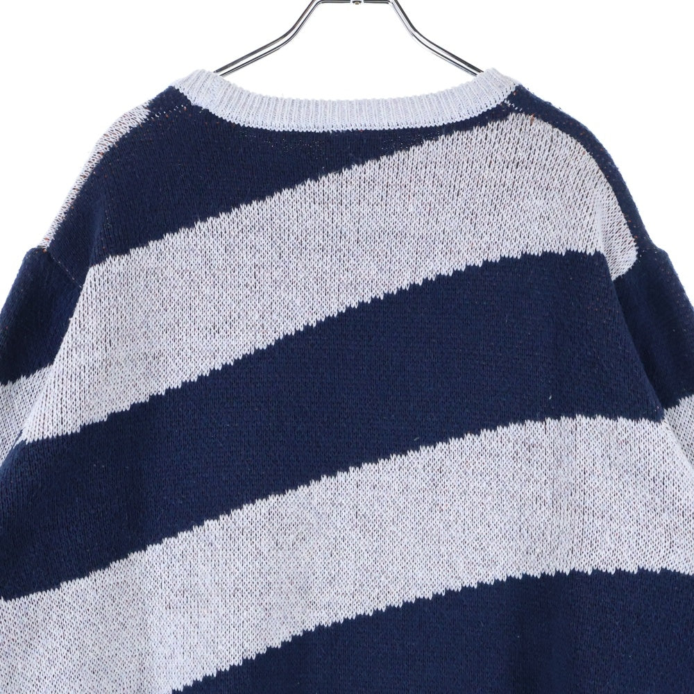 Dime(ダイム) BOVINE WOOL KNIT ボバイン アクリルウールニット セーター ネイビー/グレー