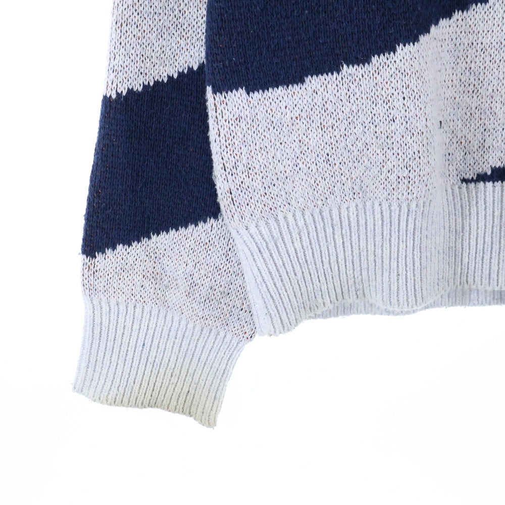 Dime(ダイム) BOVINE WOOL KNIT ボバイン アクリルウールニット セーター ネイビー/グレー