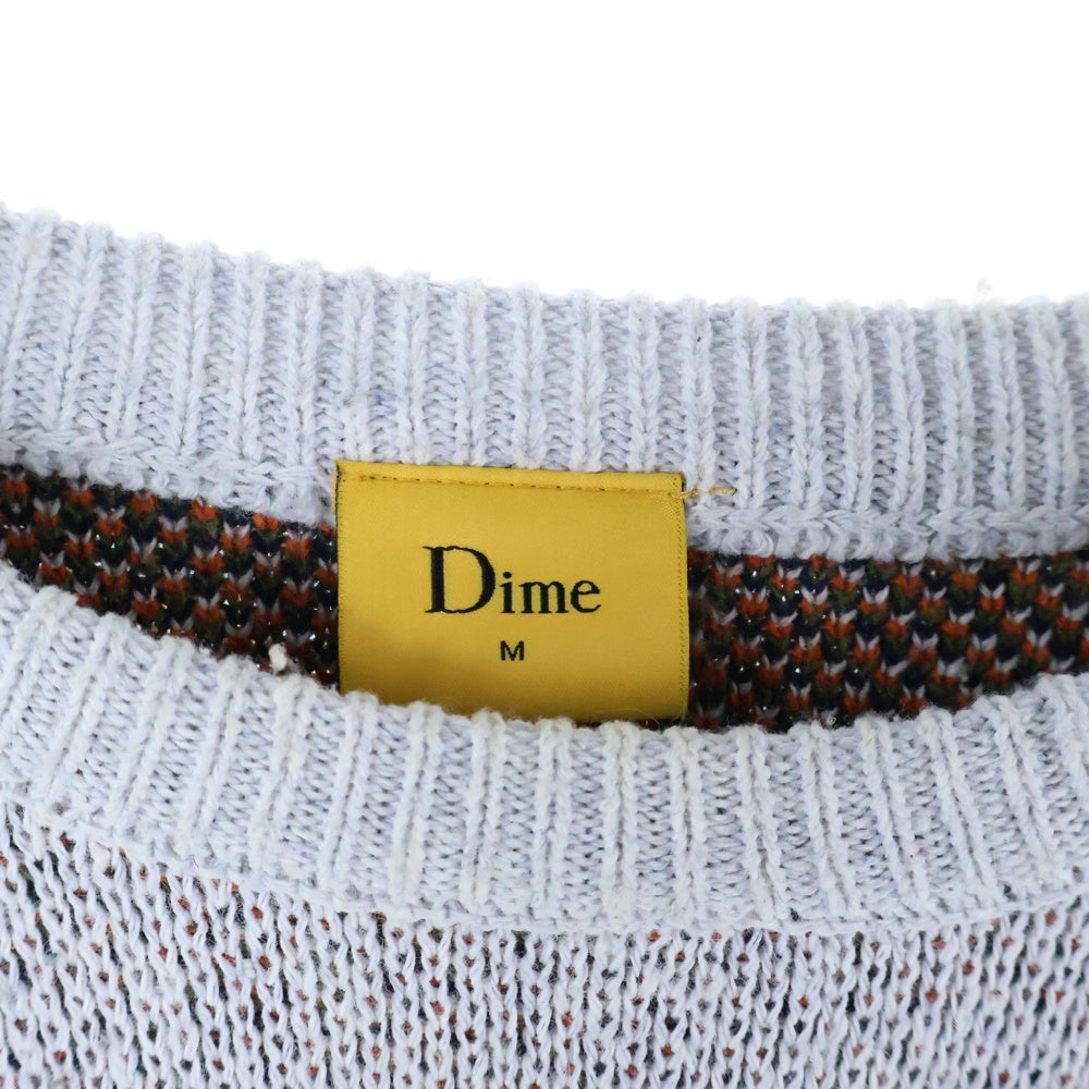Dime(ダイム) BOVINE WOOL KNIT ボバイン アクリルウールニット セーター ネイビー/グレー