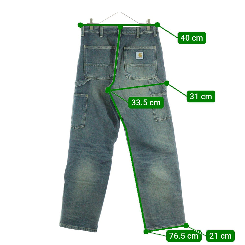 CARHARTT(カーハート) DOUBLE KNEE PANT ダブルニー ワークデニムパンツ インディゴ IO32699