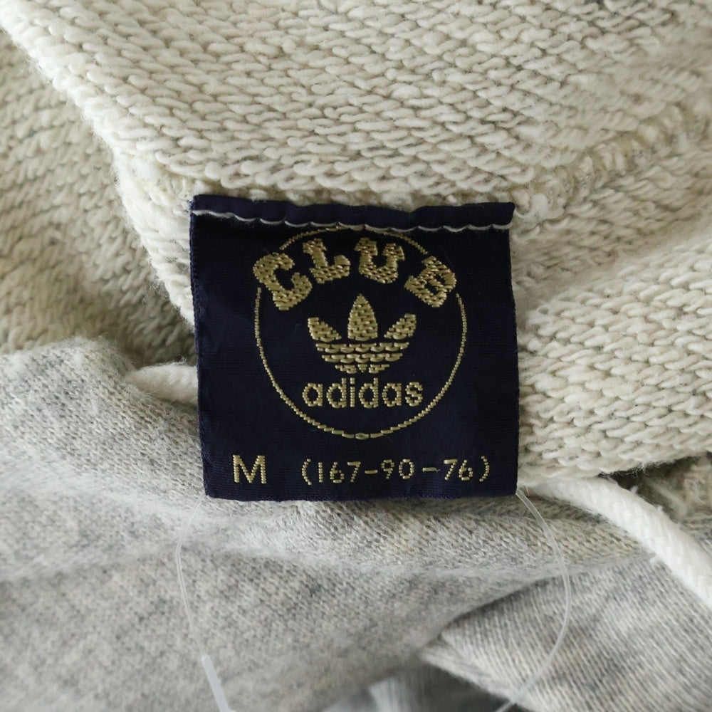 adidas(アディダス) フロントロゴデザイン カンガルーポケット フーデッド スウェット パーカー グレー ACB-252