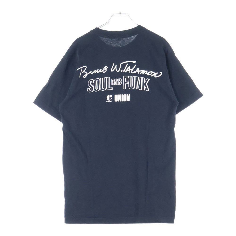 UNION(ユニオン) GEORGE CLINTON ジョージ クリントン クルーネック カットソー 半袖Tシャツ ブラック