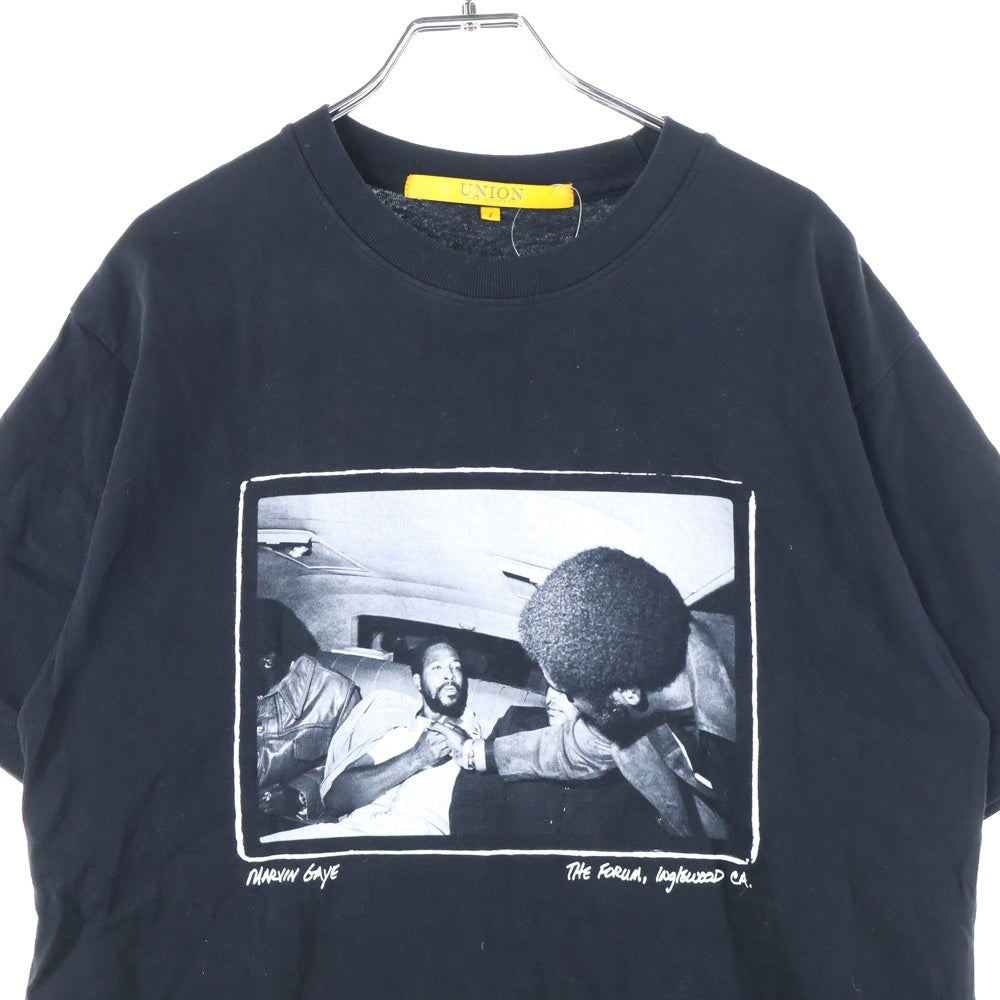 UNION(ユニオン) GEORGE CLINTON ジョージ クリントン クルーネック カットソー 半袖Tシャツ ブラック