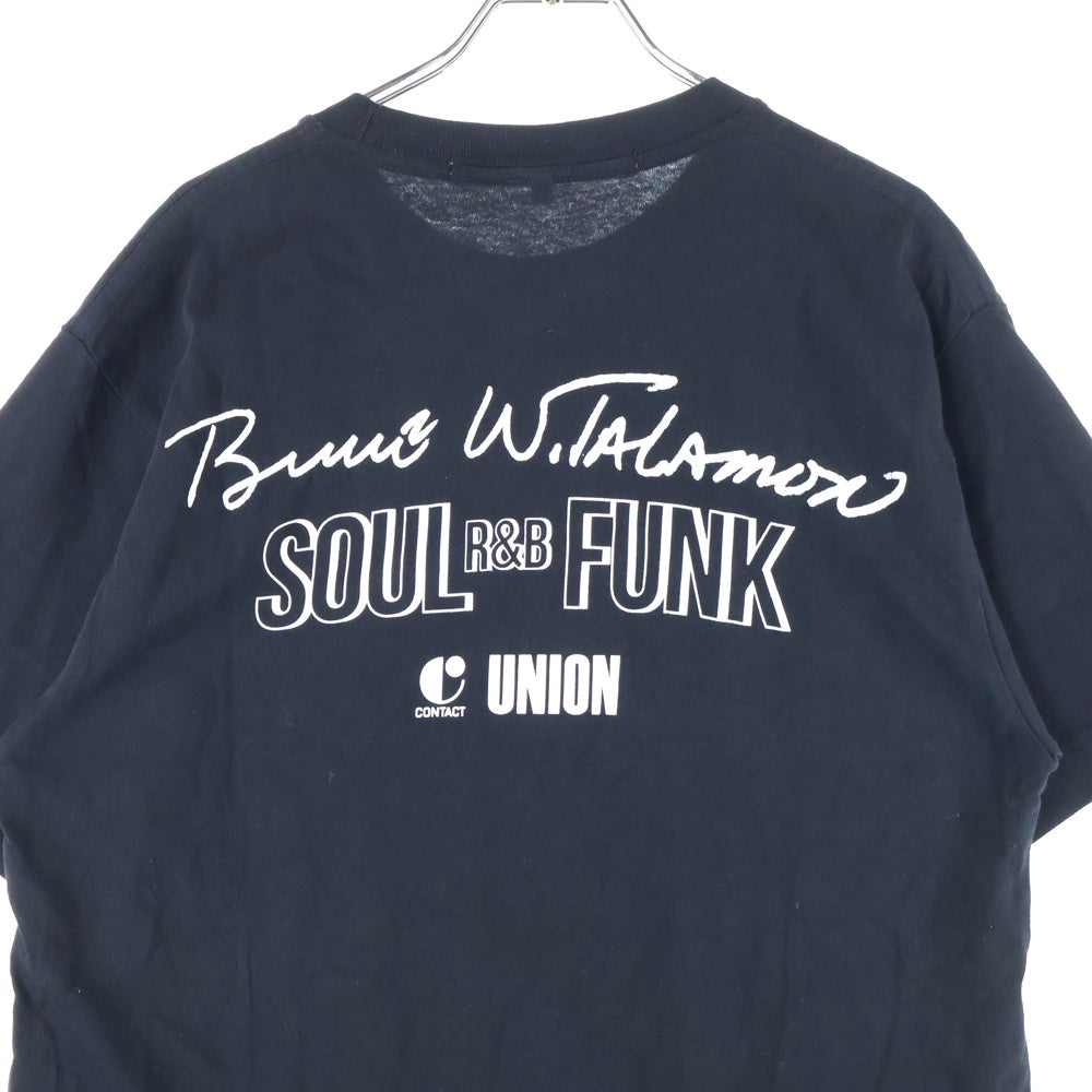 UNION(ユニオン) GEORGE CLINTON ジョージ クリントン クルーネック カットソー 半袖Tシャツ ブラック