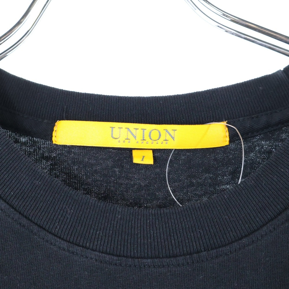 UNION(ユニオン) GEORGE CLINTON ジョージ クリントン クルーネック カットソー 半袖Tシャツ ブラック