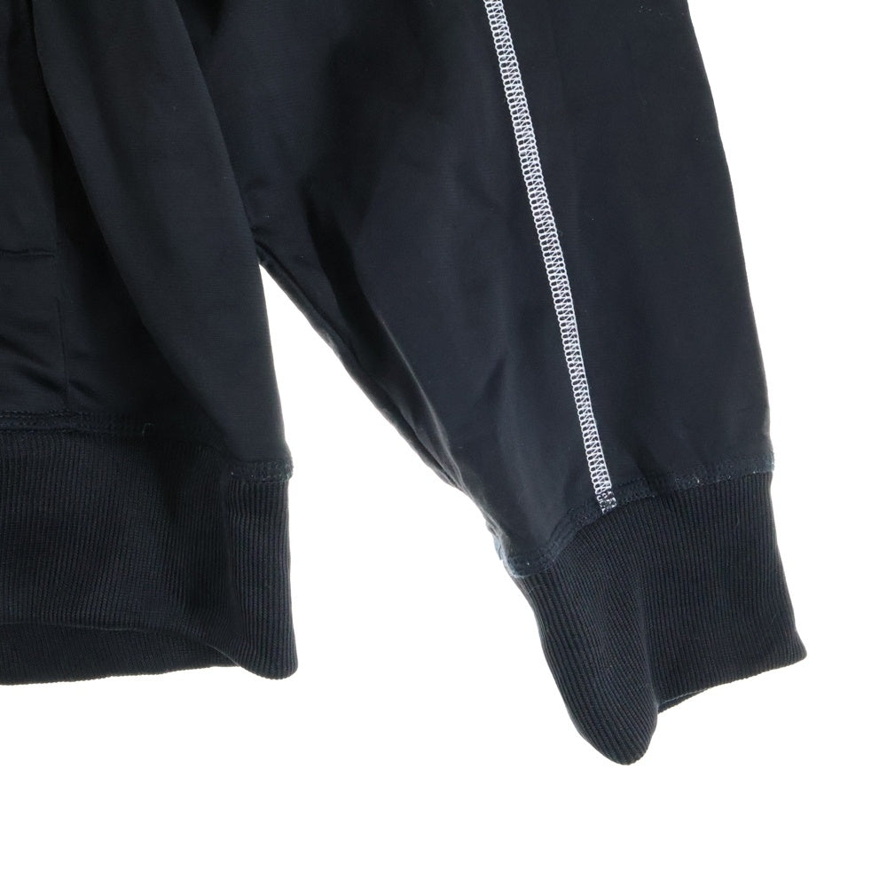 adidas(アディダス) 胸元エンブロイダリーデザイン ダブルポケット アームラインデザイン ジップアップ トラックジャケット ブラック 0DE003