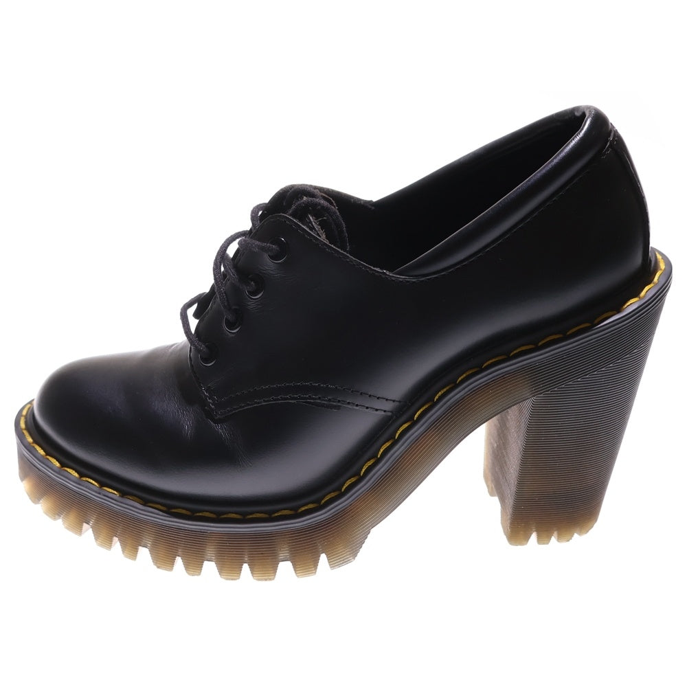 Dr.Martens(ドクターマーチン) SALOME サロメ 4ホール レザー ヒールブーツ ブラック レディース