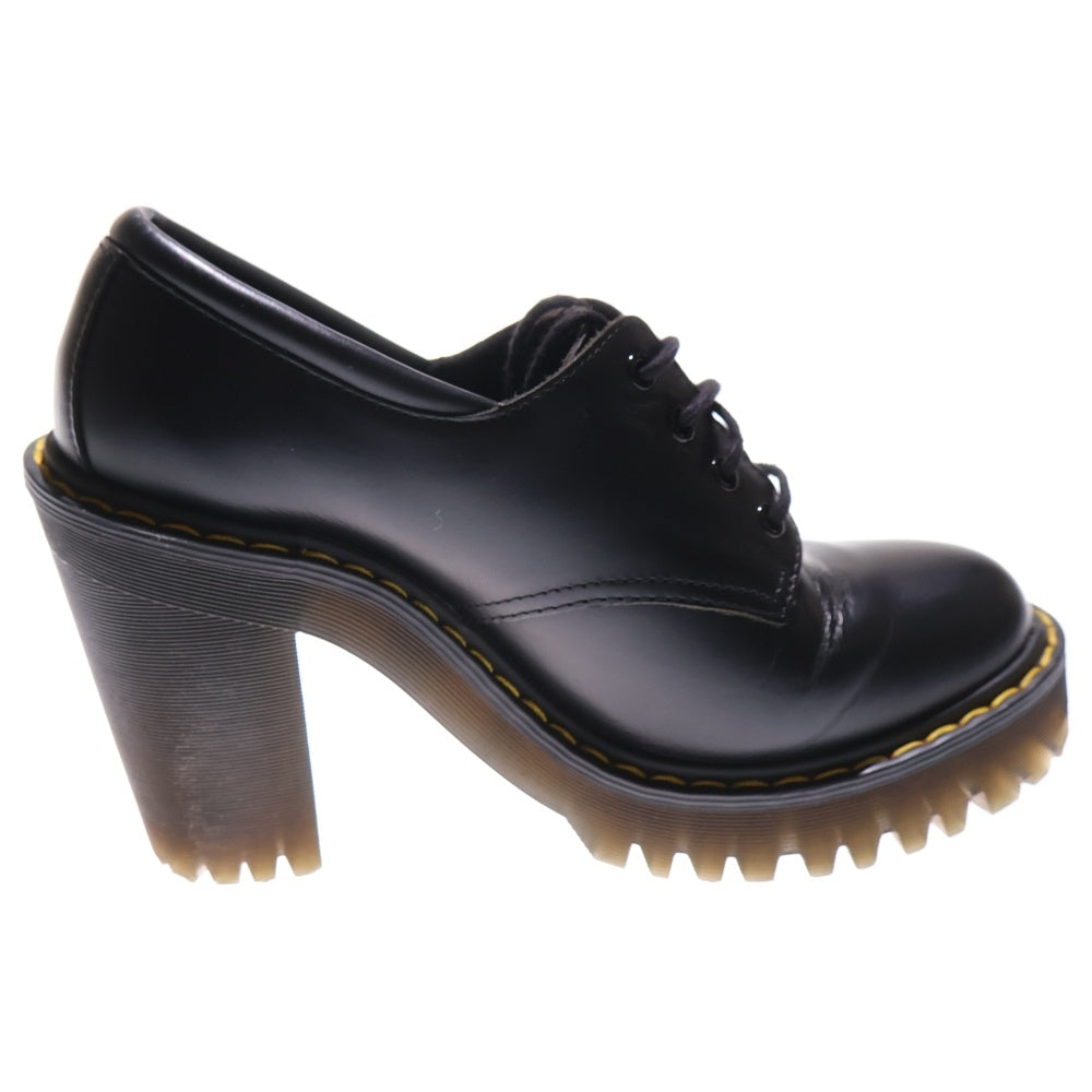 Dr.Martens(ドクターマーチン) SALOME サロメ 4ホール レザー ヒールブーツ ブラック レディース