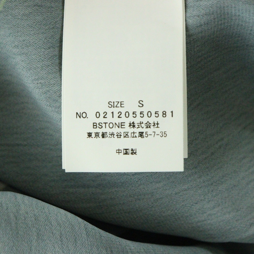 AMERI(アメリ) ボタニカルプリント ポリエステル ベストレイヤード ロングワンピース グリーン/ブラック レディース 02120550581