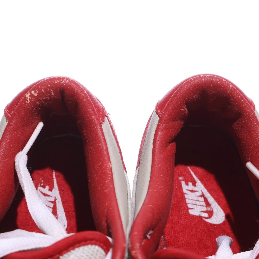 NIKE(ナイキ) 【観賞用 2002年製】 WMNS DUNK LOW Light Stone Varsity Red ウィメンズ ダンク ローカットスニーカー レディース ホワイト/レッド US7.5/24.5cm 302517-161