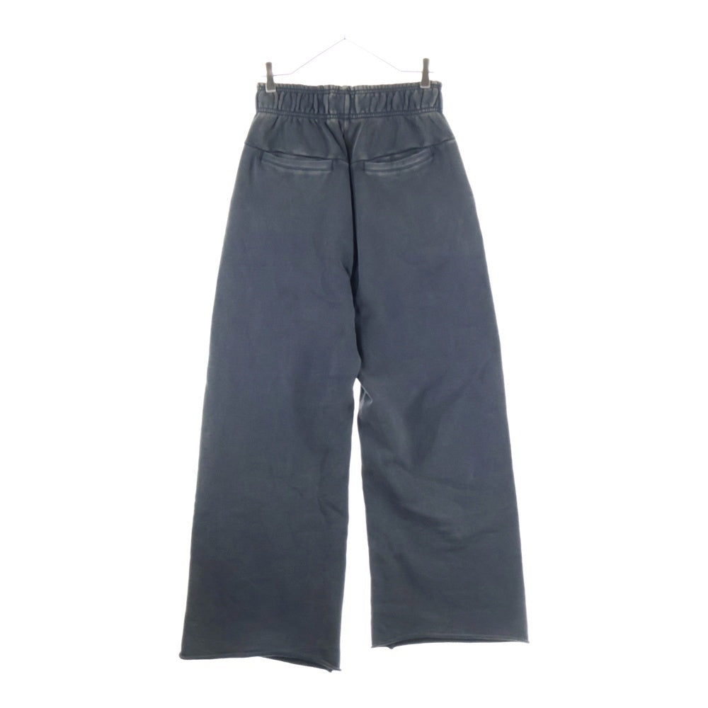 entire studios(エンタイア スタジオ) FULL SWEATPANT USED加工 ワイド スウェットパンツ ブラック ES2489