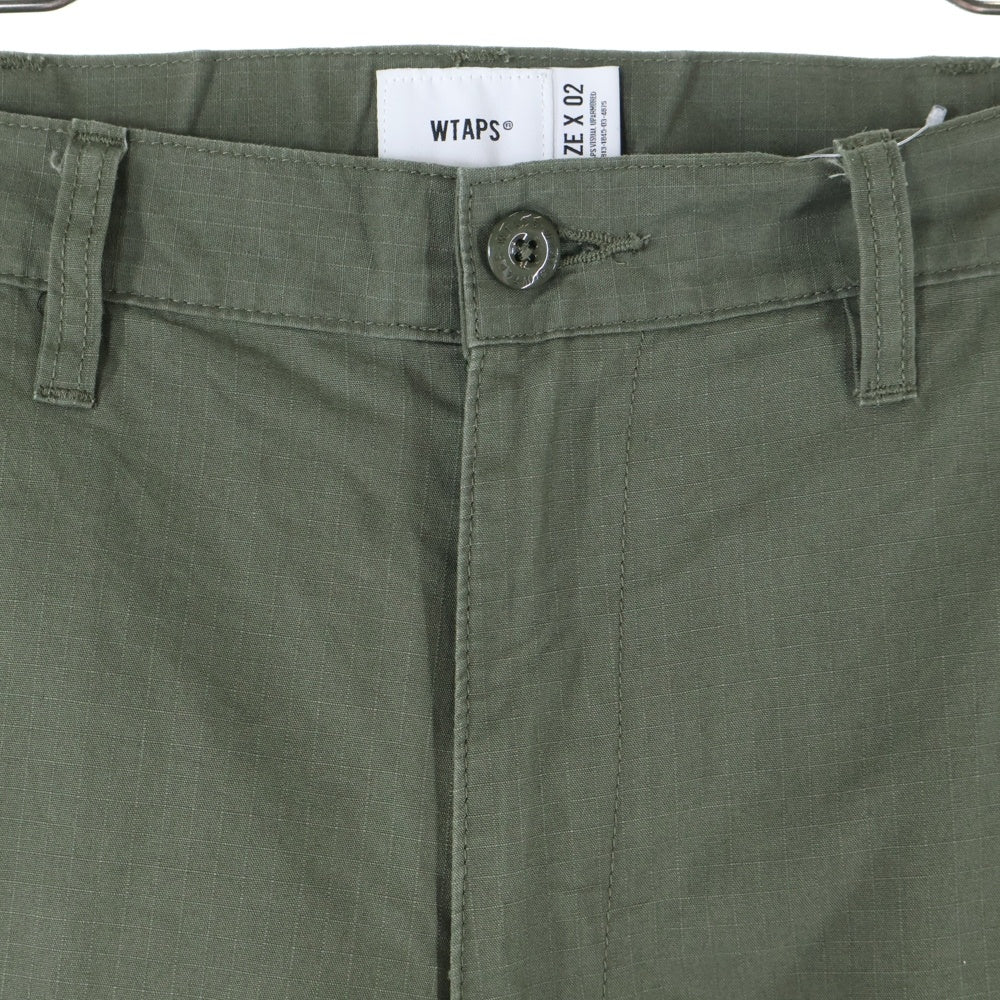 WTAPS(ダブルタップス) 24AW TROUSERS RIPSTOP リップストップ トラウザーズ カーゴパンツ カーキ 242WVDT-PTM01