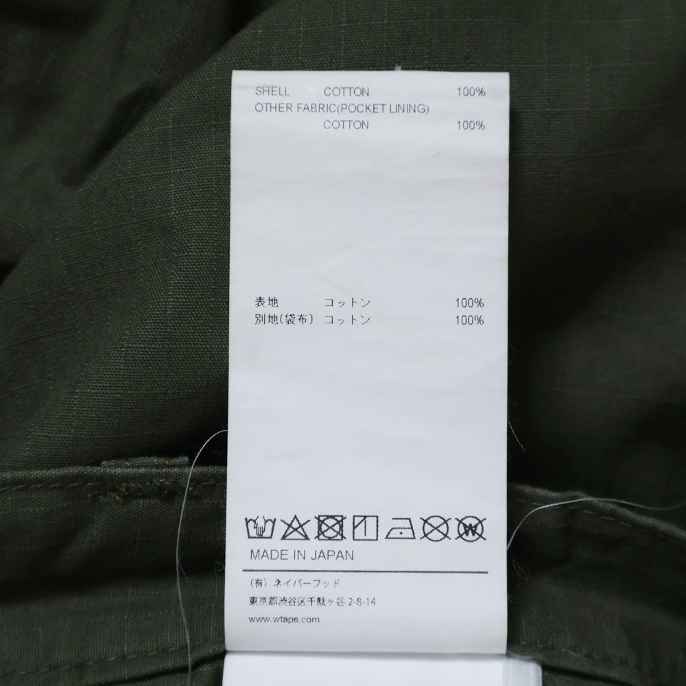 WTAPS(ダブルタップス) 24AW TROUSERS RIPSTOP リップストップ トラウザーズ カーゴパンツ カーキ 242WVDT-PTM01
