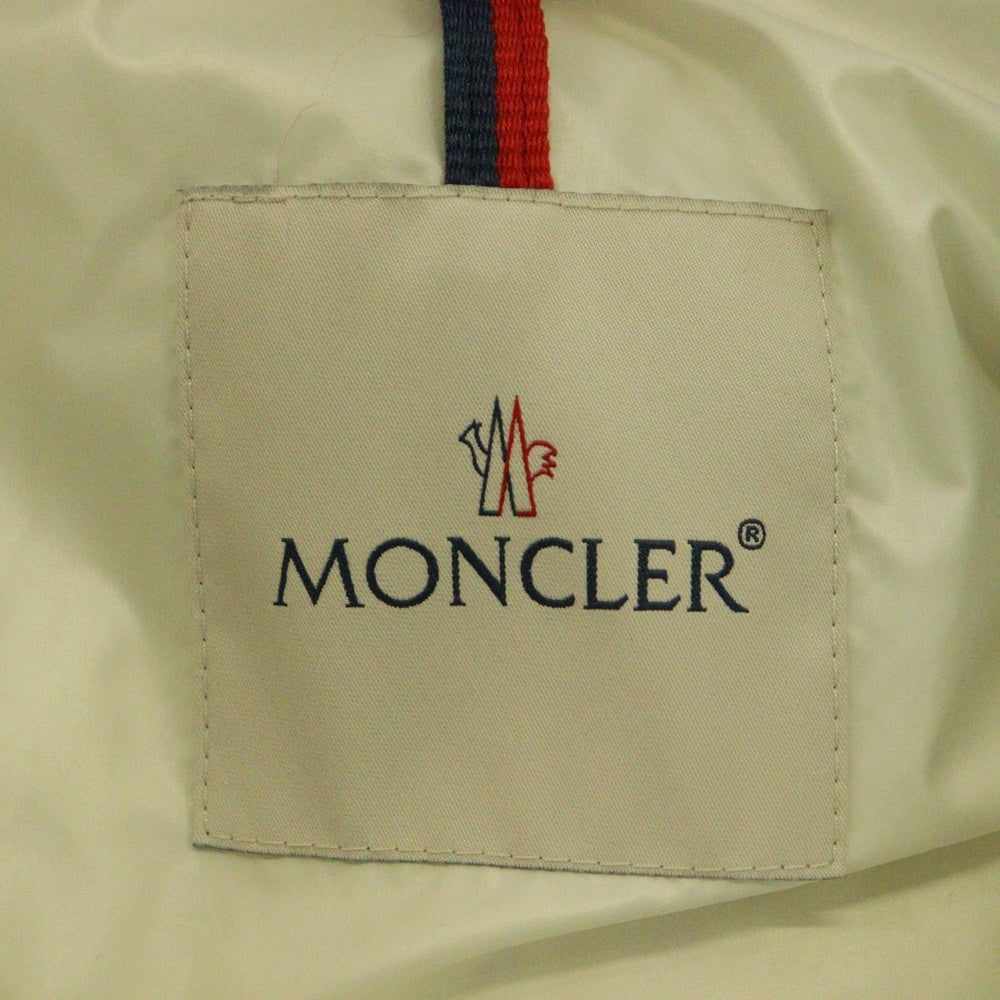 MONCLER(モンクレール) 23AW BOURNE GIUBBOTO 総柄 ナイロン ダウンジャケット ホワイト I20911A00023