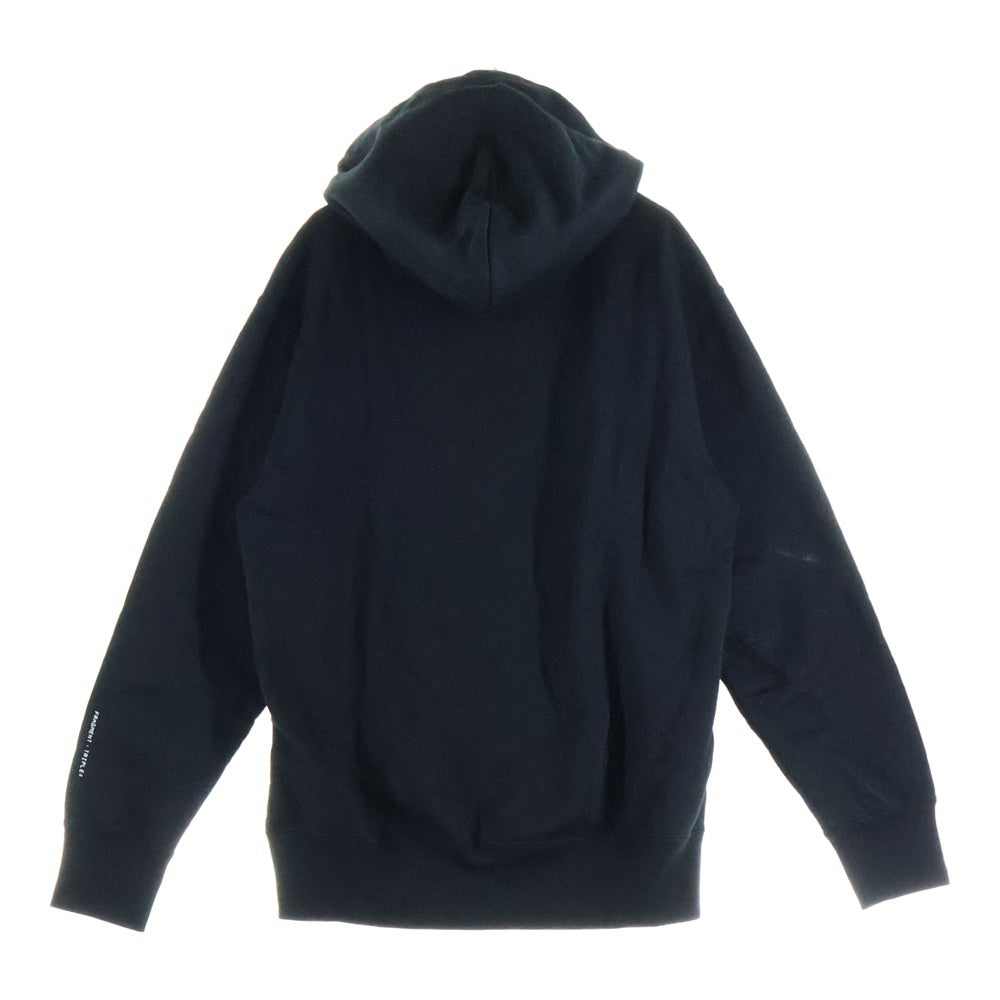GOD SELECTION XXX(ゴッドセレクショントリプルエックス) ×FRAGMENT DESIGN フラグメントデザイン ロゴプリント プルオーバー スウェット パーカー ブラック