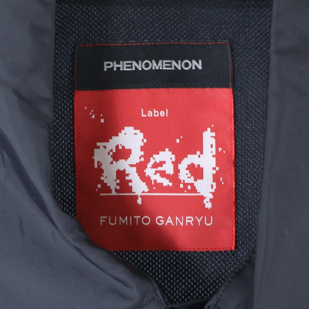 PHENOMENON(フェノメノン) 24SS by FUMITO GANRYU バックプリント グラフィティ ナイロン コーチジャケット ブラック FU11-BL-101