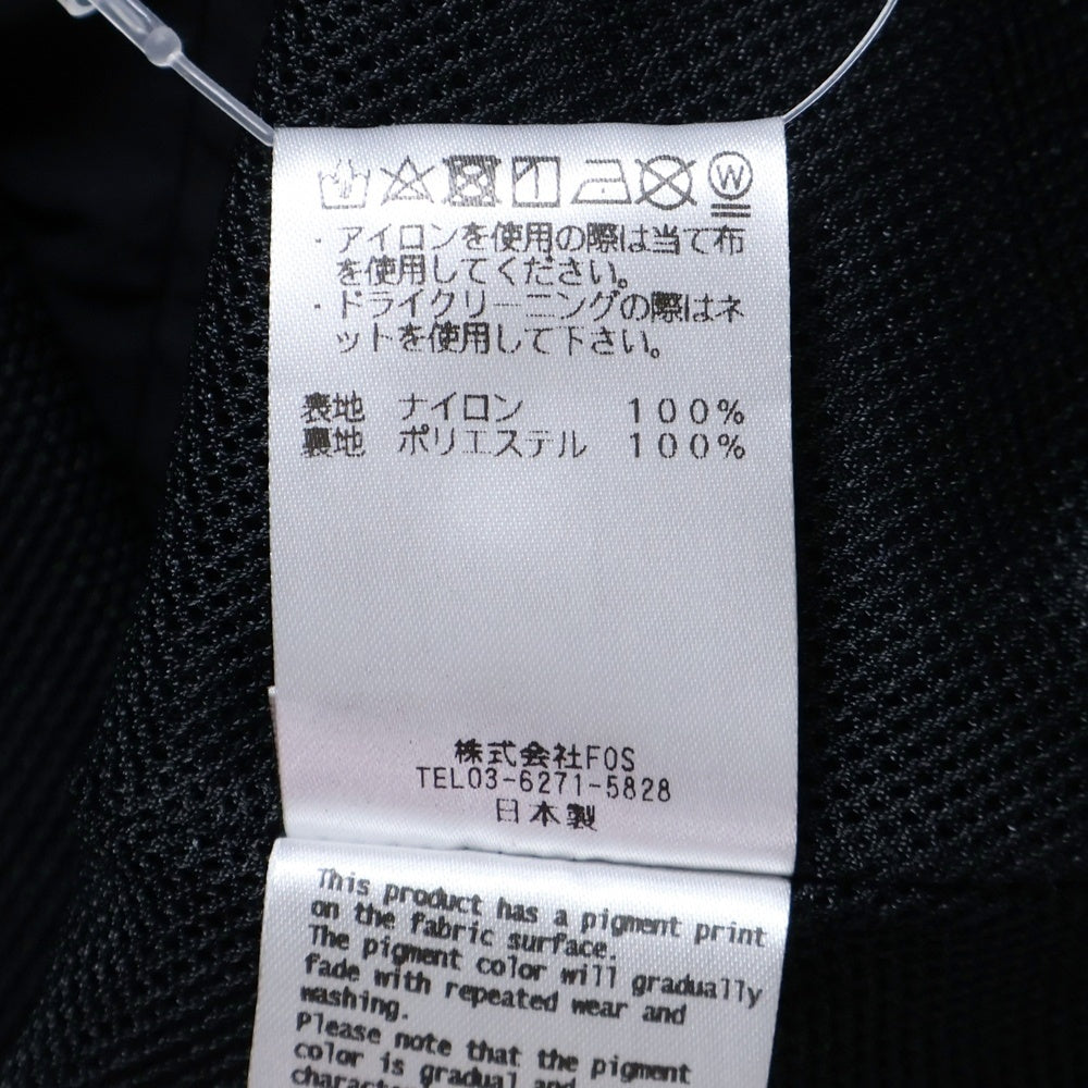 PHENOMENON(フェノメノン) 24SS by FUMITO GANRYU バックプリント グラフィティ ナイロン コーチジャケット ブラック FU11-BL-101