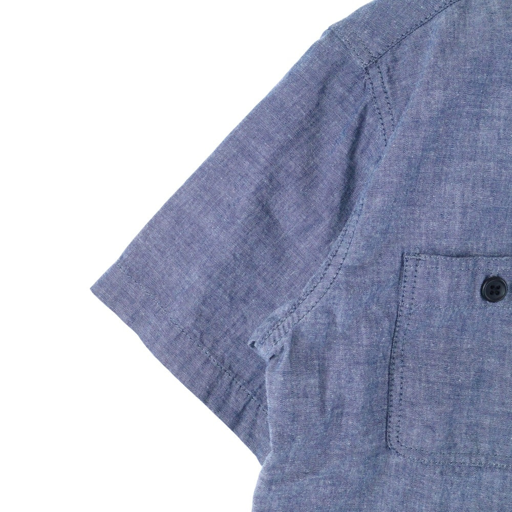 BEAMS(ビームス) リネン混 ボタンフライ 長袖シャツ グレー