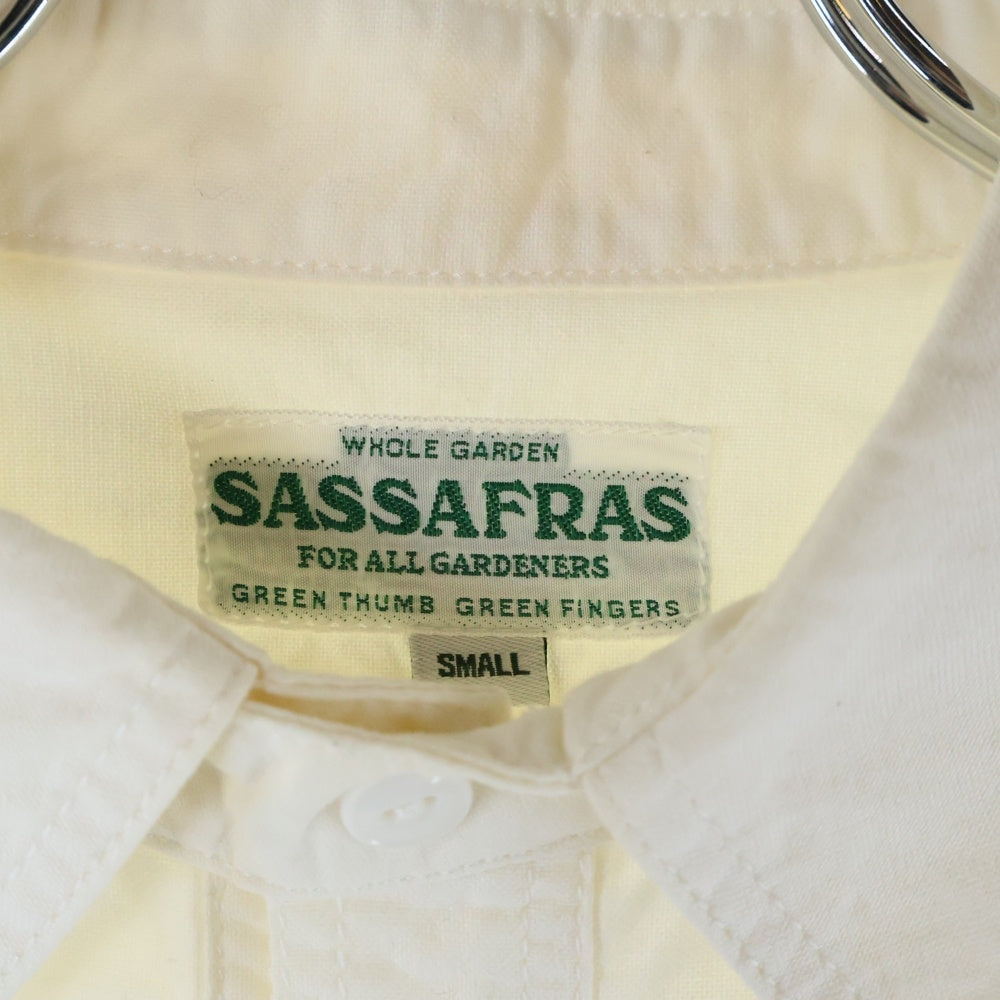 SASSAFRAS(ササフラス) コットン 長袖シャツ ホワイト