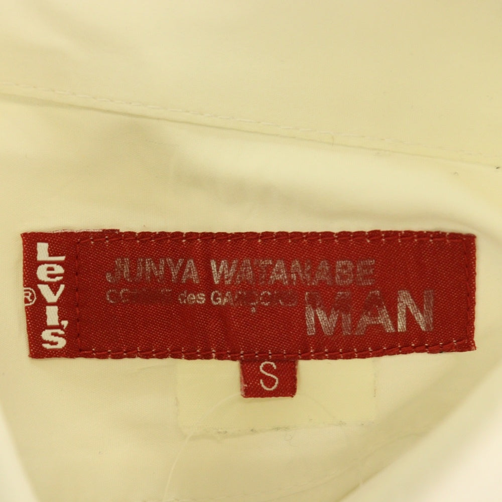 JUNYA WATANABE COMME des GARCONS(ジュンヤワタナベ コムデギャルソン) ×LEVI'S リーバイス コットン 長袖シャツ ホワイト WR-B201