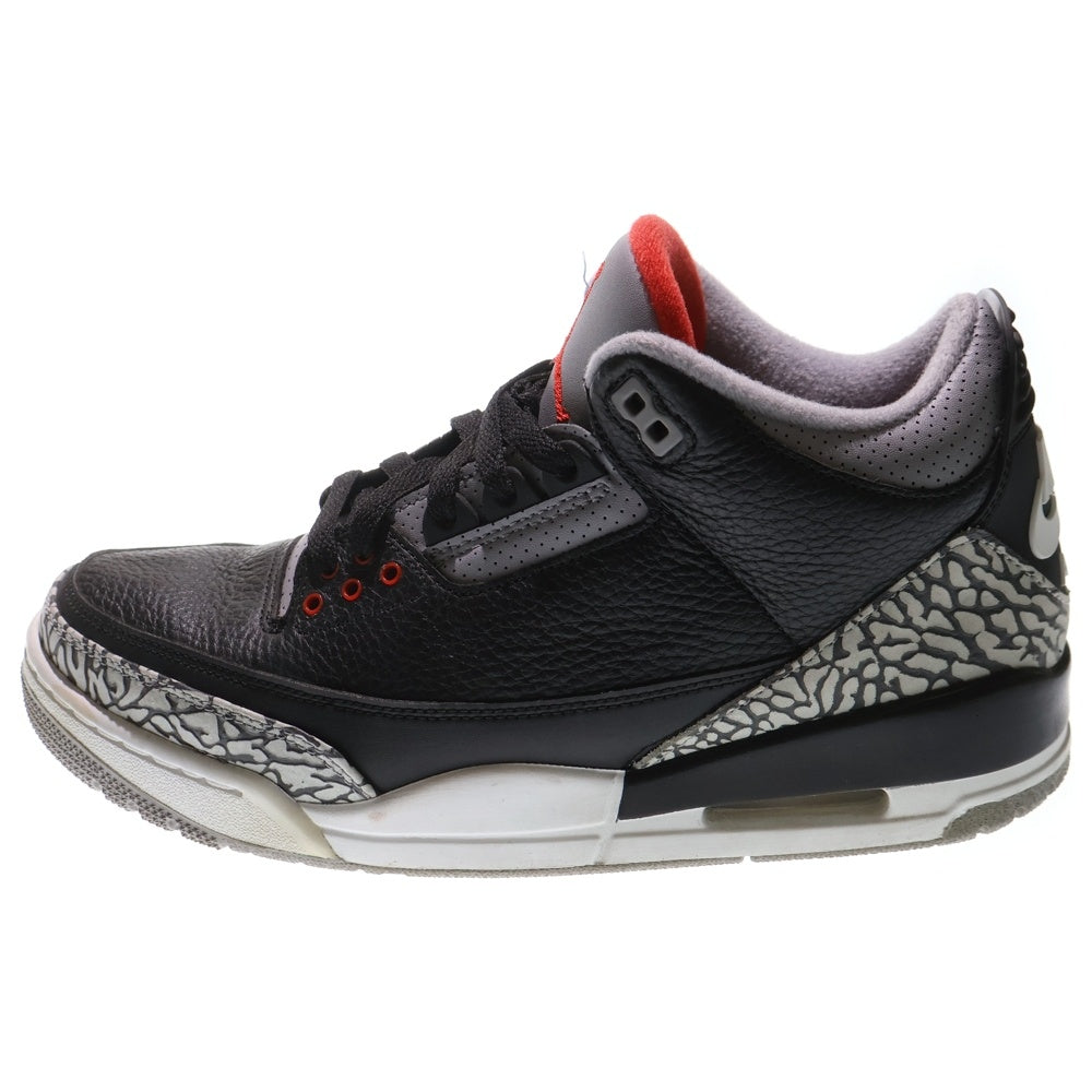 NIKE(ナイキ) AIR JORDAN 3 RETRO OG BLACK CEMENT エアジョーダン ブラックセメント ハイカットスニーカー ブラック/グレー US9/27cm 854262-001