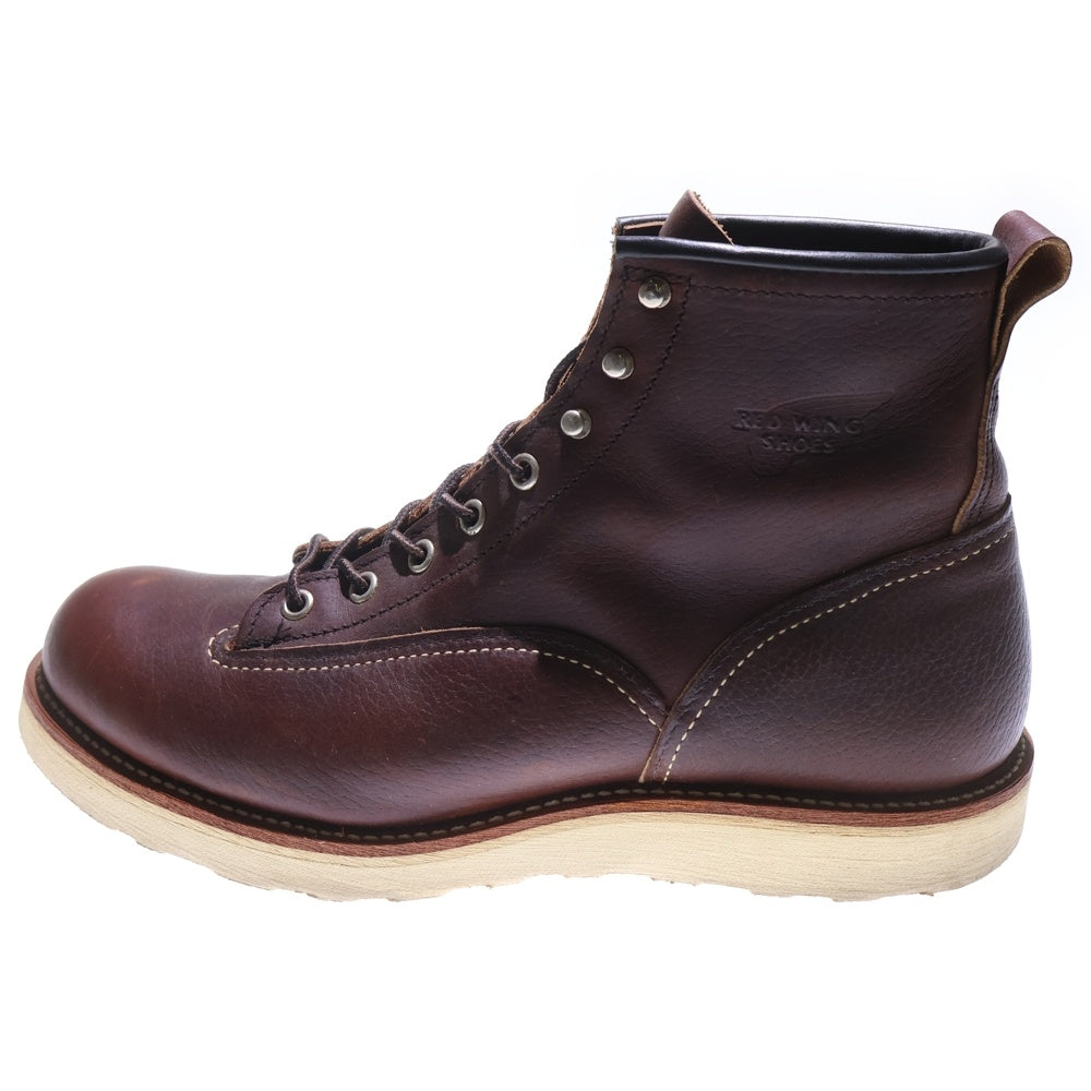 RED WING(レッド ウイング) 2906 6INCH LINEMAN BOOTS シックスインチ ラインマン レースアップブーツ ブラウン