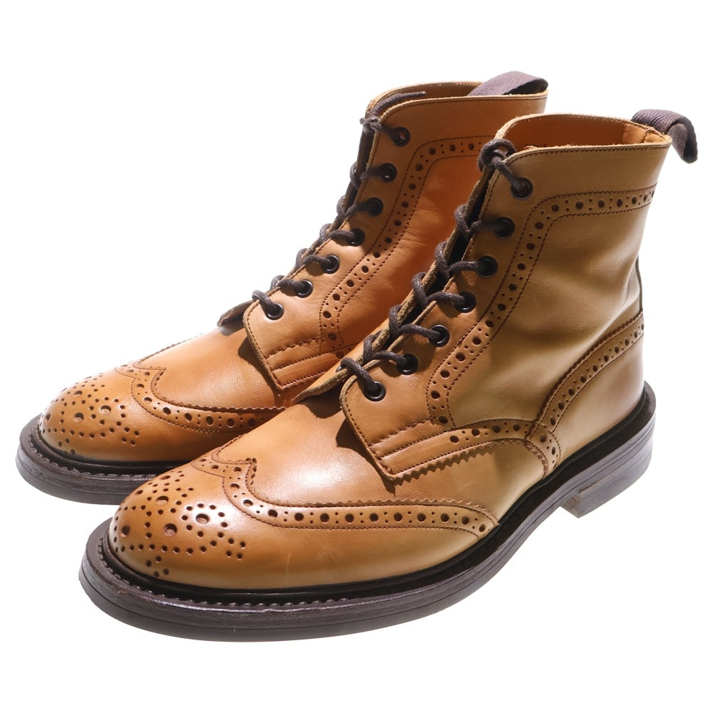 Tricker's(トリッカーズ) MALTON モールトン ウイングチップ レースアップブーツ ブラウン M2508