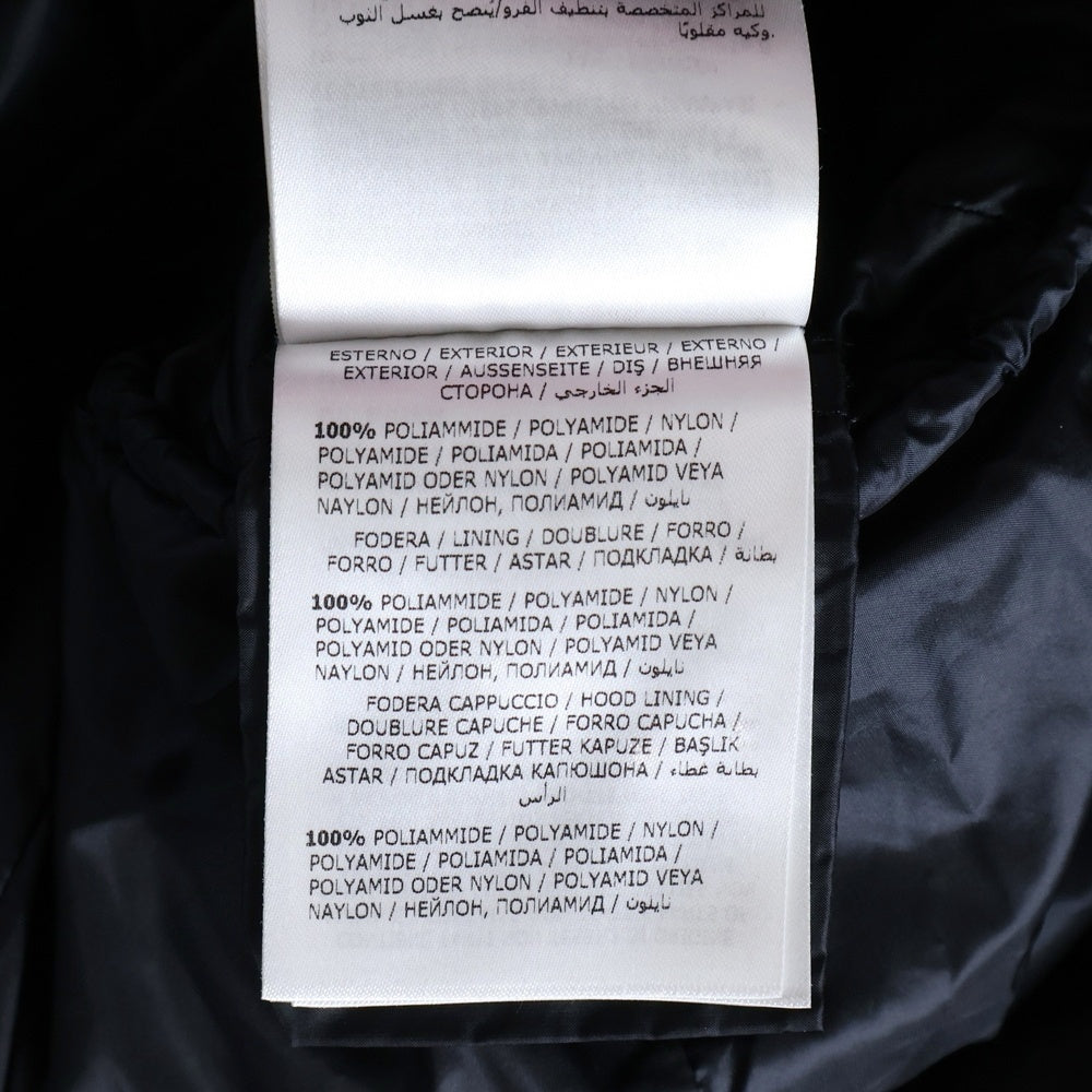 MONCLER(モンクレール) 18AW HERMIFUR GIUBBOTTO エルミファー リアルファー付 ジップアップダウンジャケット ダウンコート レディース ブラック D20934990015 53048