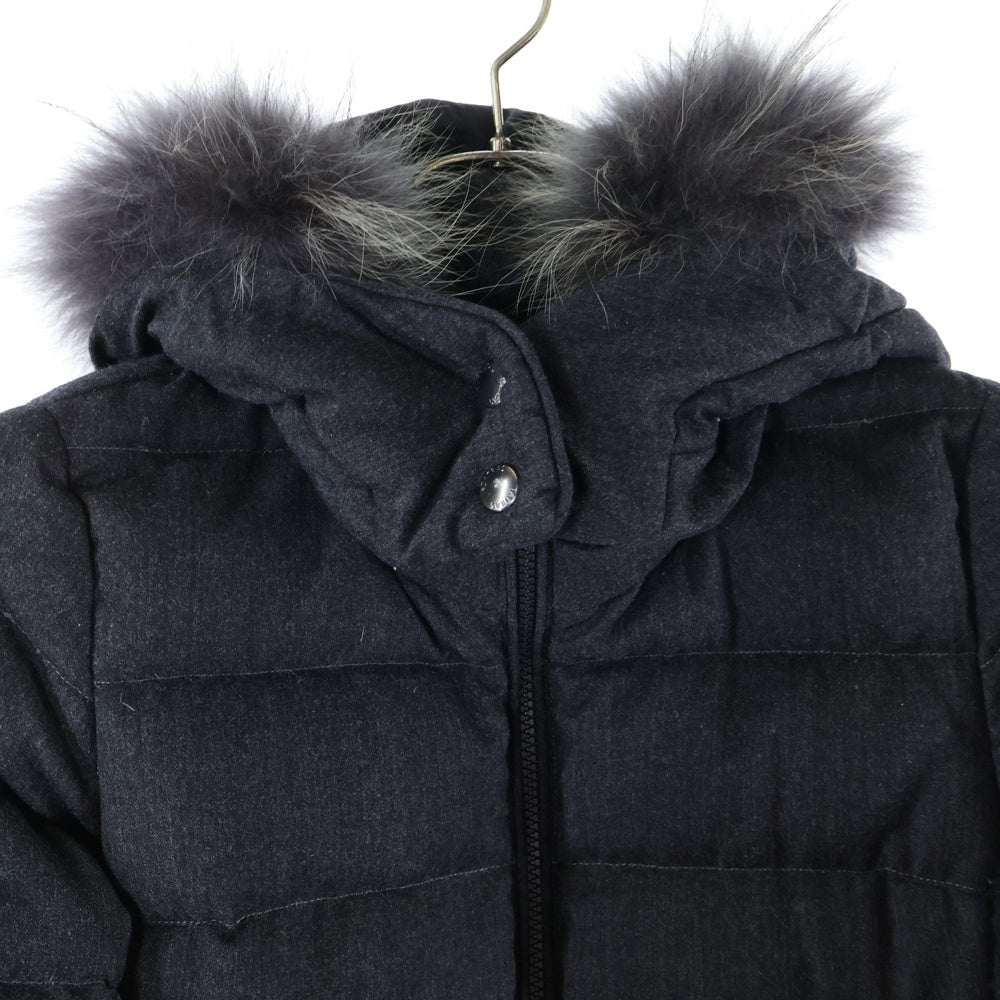 TATRAS(タトラス) 17AW LAVIANA ラヴィアナ ファー付 ジップアップダウンジャケット ダウンコート レディース ダークグレー LTA17A4571