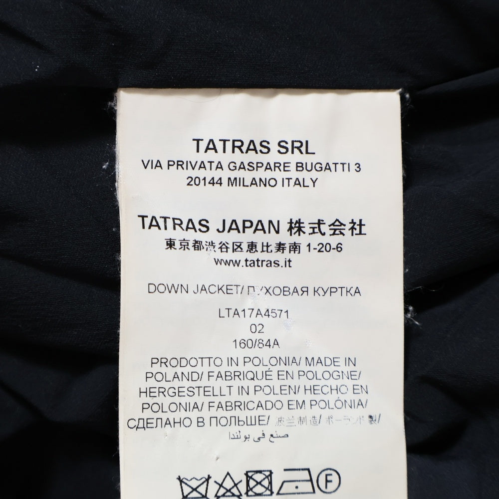 TATRAS(タトラス) 17AW LAVIANA ラヴィアナ ファー付 ジップアップダウンジャケット ダウンコート レディース ダークグレー LTA17A4571