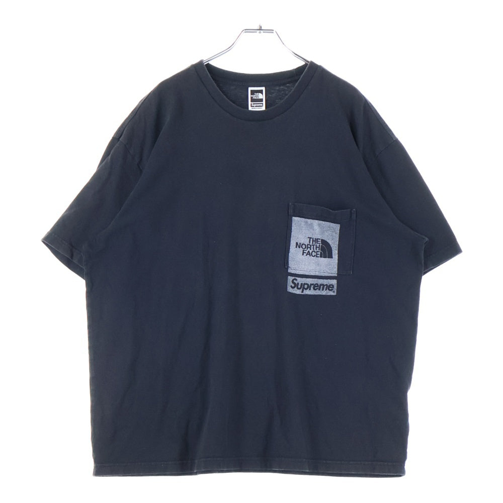 SUPREME(シュプリーム) 23SS ×THE NORTH FACE PC PRINTED S/S POCKET TEE ザノースフェイス 半袖Tシャツ カットソー ブラック NT023091