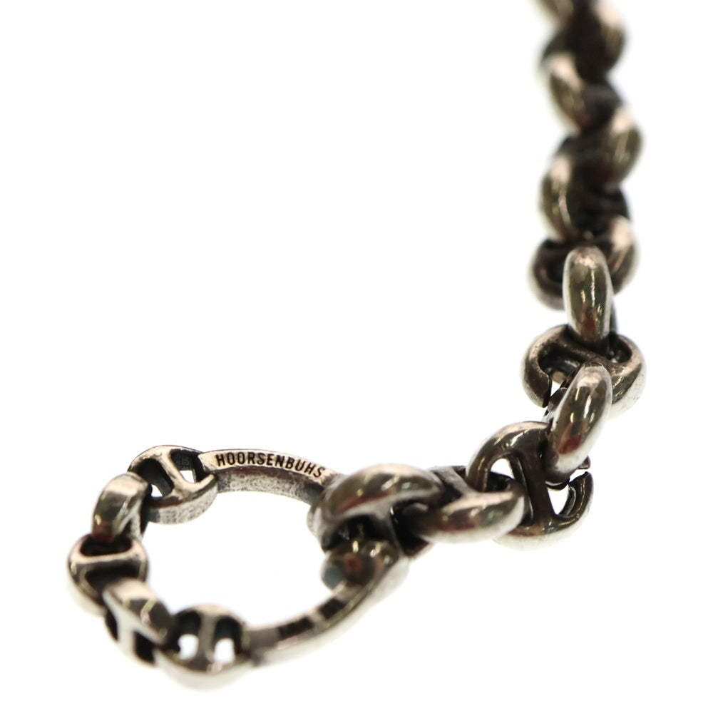 HOORSENBUHS(ホーセンブース) 5MM OPEN-LINK BRACELET 6Pダイヤモンド オープンリンク ブレスレット 8インチ シルバー