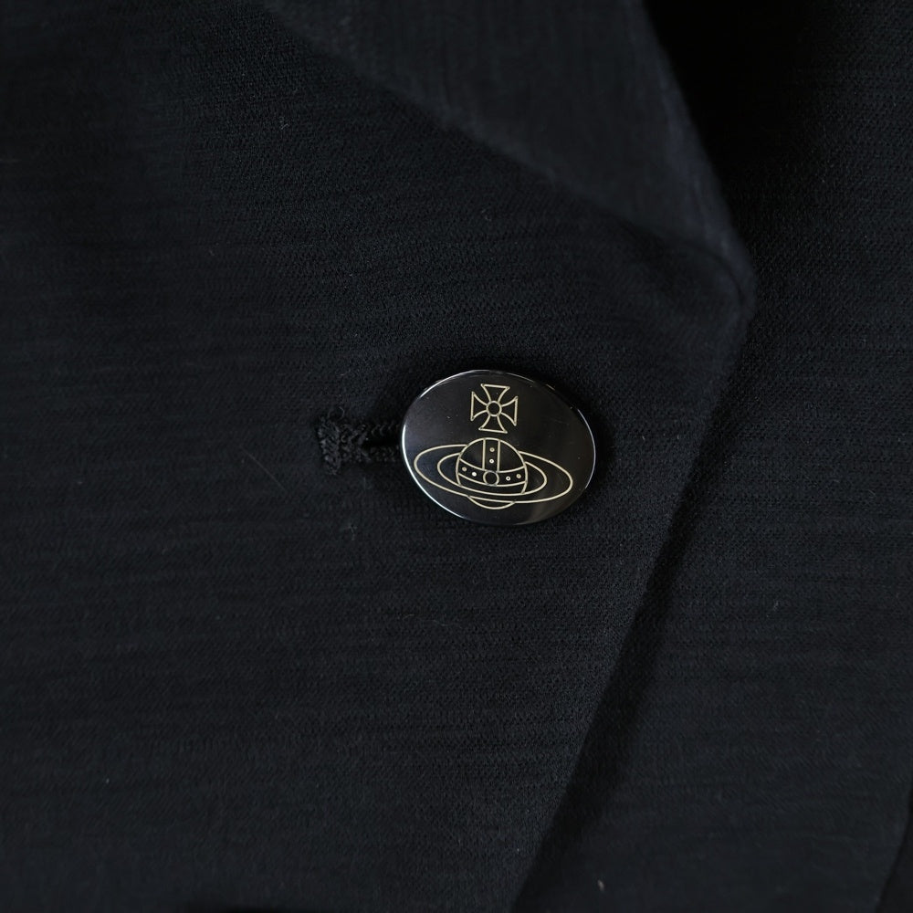 Vivienne Westwood Red Label(ヴィヴィアンウエストウッドレッドレーベル) オーブボタン ショルカラー 2B ジャケット ブラック レディース 86001M