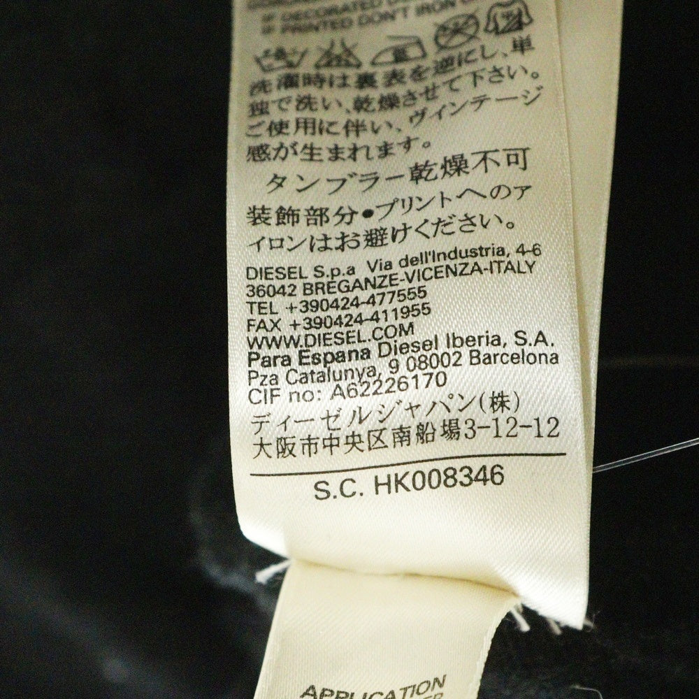 DIESEL(ディーゼル) レザー切替 ニット ワンピース ブラック レディース