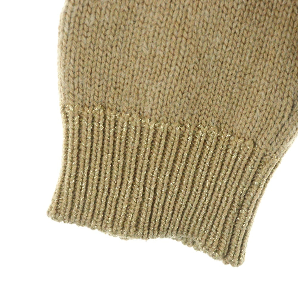 MONCLER(モンクレール) 20AW ラメ加工 カシミヤ混 ウールニットカーディガン ベージュ F20939B72110