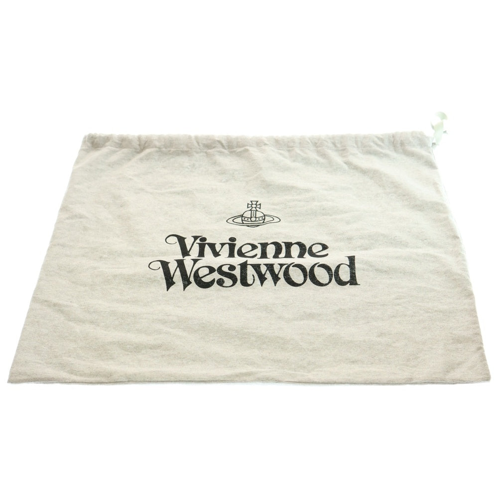 Vivienne Westwood(ヴィヴィアンウエストウッド) VELVET SHOULDER BAG ベルベット レザーベルト ショルダーバッグ ブラック