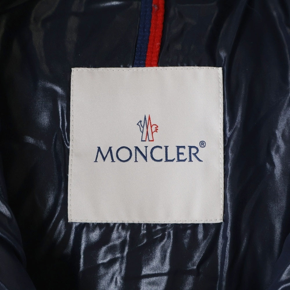MONCLER(モンクレール) 17AW MOKA モカ ナイロン フーデッド ダウンジャケット ロングコート ネイビー レディース C20934981705
