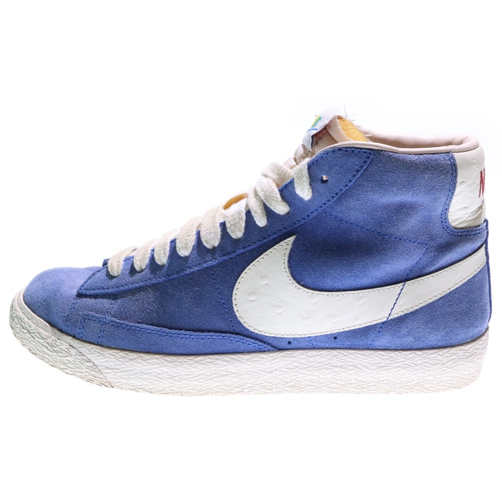 NIKE(ナイキ) BLAZER MID PRM VNTG QS ブレーザー ミッド ヴィンテージ ミッドカット スニーカー ブルー レディース US6.5/24.5 638322-401