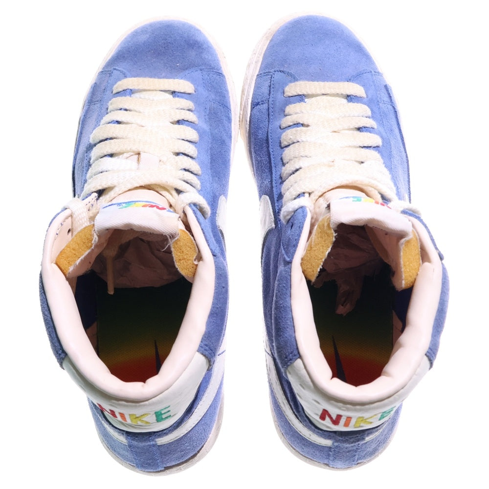 NIKE(ナイキ) BLAZER MID PRM VNTG QS ブレーザー ミッド ヴィンテージ ミッドカット スニーカー ブルー レディース US6.5/24.5 638322-401