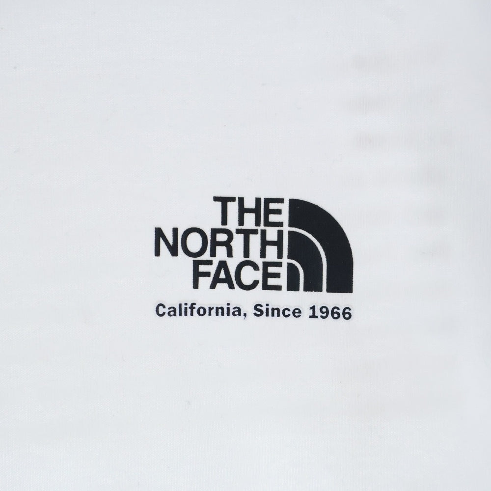 THE NORTH FACE(ザノースフェイス) S/S HISTORICAL LOGO TEE ヒストリカルロゴ プリント クルーネック 半袖Tシャツ カットソー ホワイト NT32332
