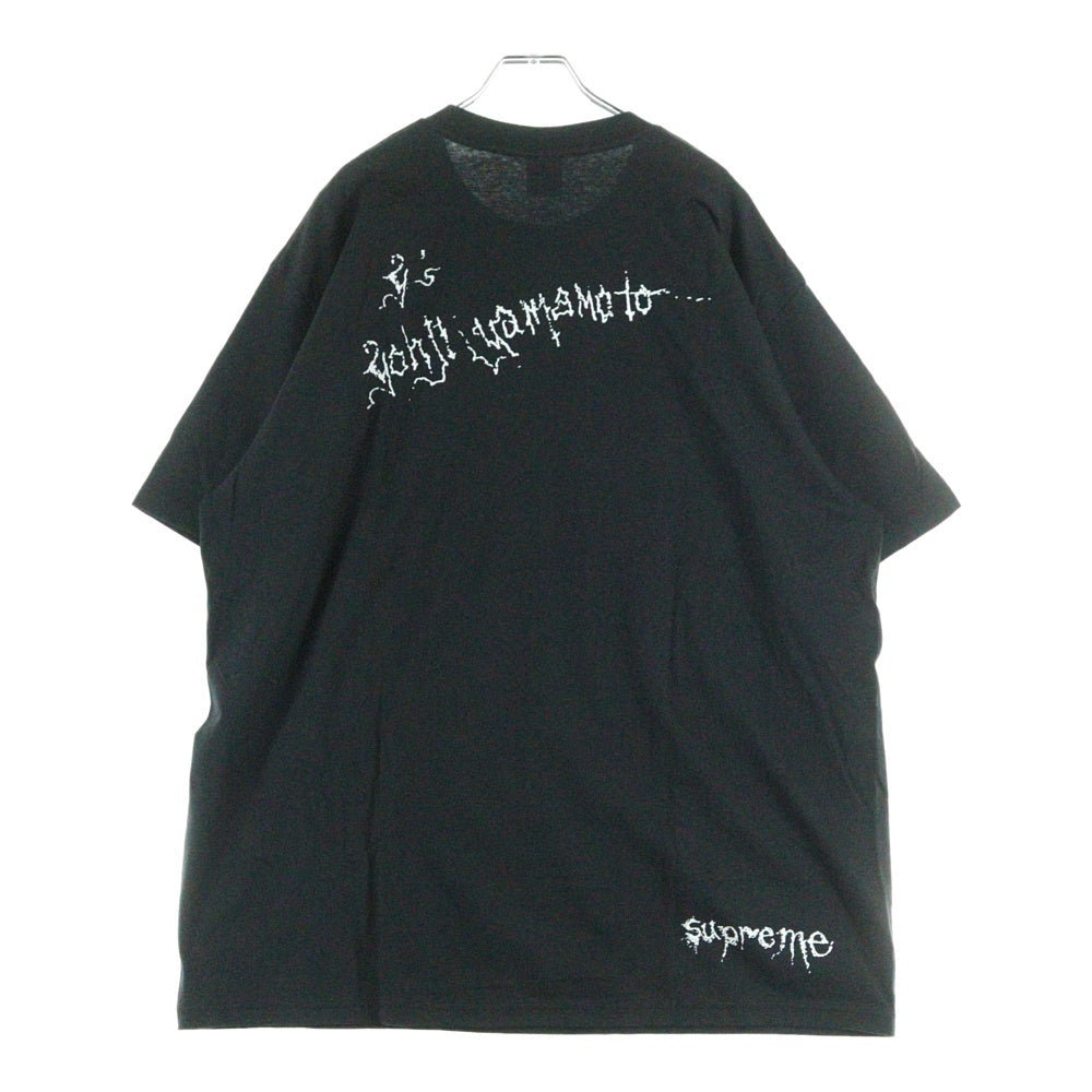 SUPREME(シュプリーム) 25AW ×Y's by Yohji Yamamoto Thinker Tee ワイズ ヨウジヤマモト シンカー プリント クルーネック 半袖Tシャツ カットソー ブラック