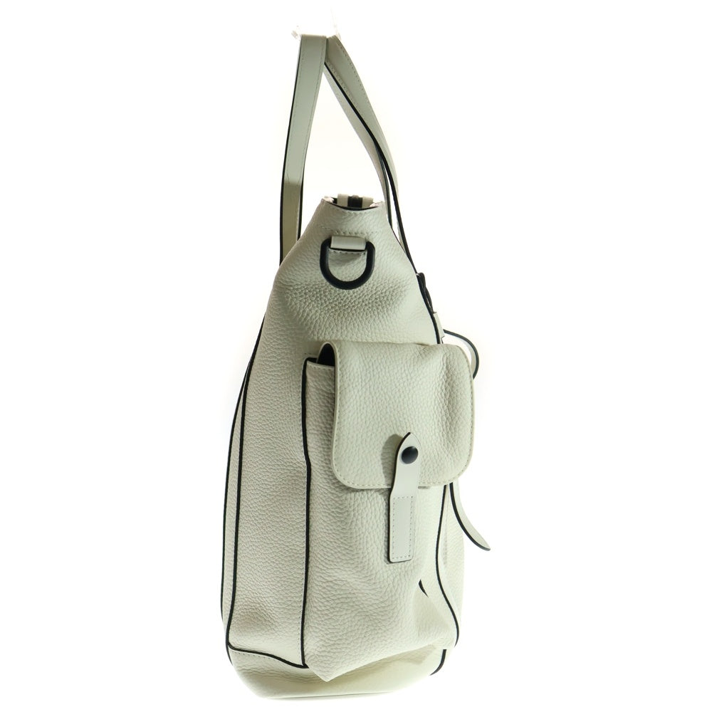 LOUIS VUITTON(ルイヴィトン) トリヨン クリストファー レザーショルダー トートバッグ ホワイト M58477 RFID