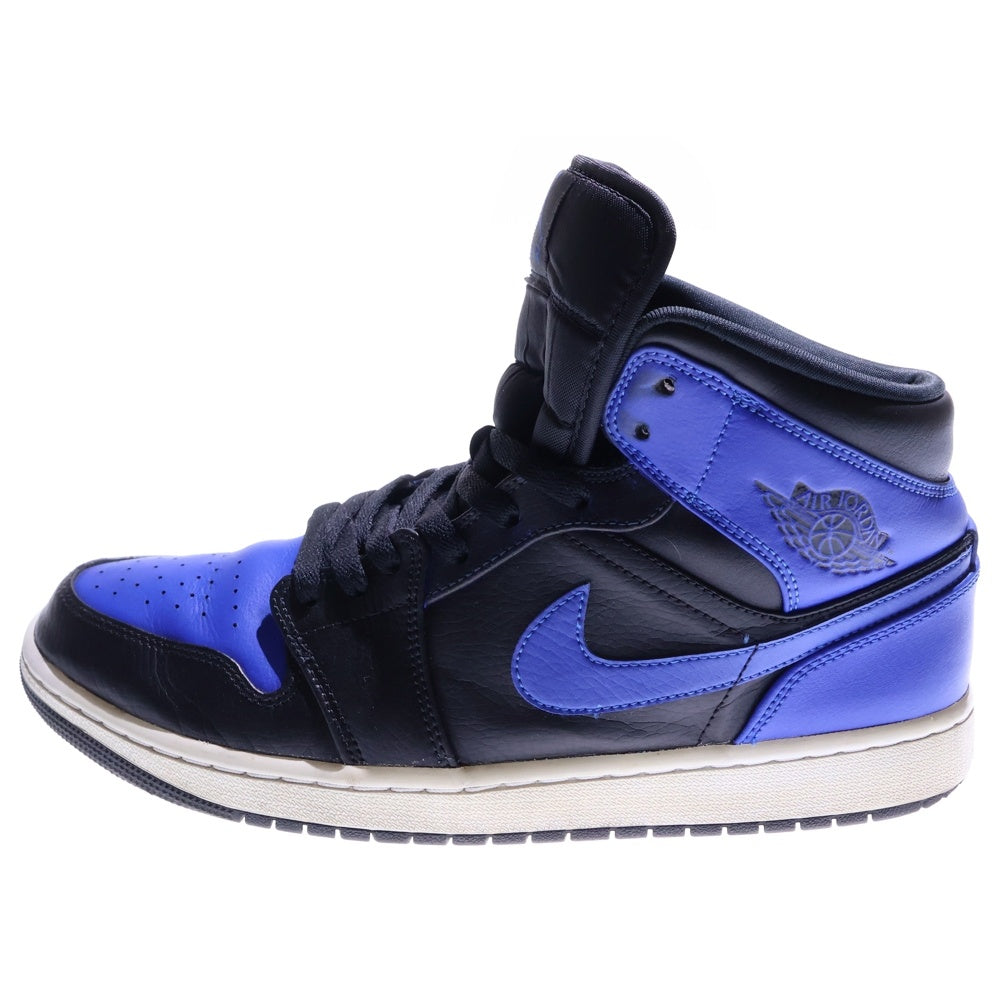 NIKE(ナイキ) AIR JORDAN 1 MID Hyper Royal エアジョーダン 1 ハイパーロイヤル ミッドカットスニーカー ブルー/ブラック US10.5/28.5cm 554724-077